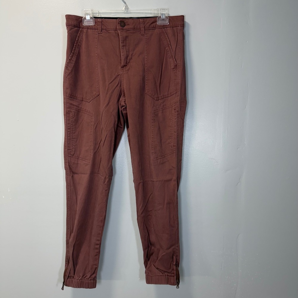 Democracy Absolution Cargo Jogger Pants Mauve Brown Size 10 B227FIX2